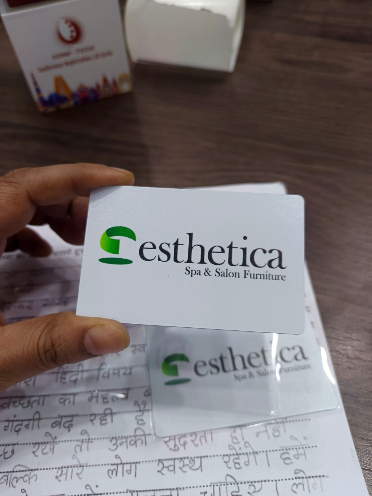White Metal Smart Business Card